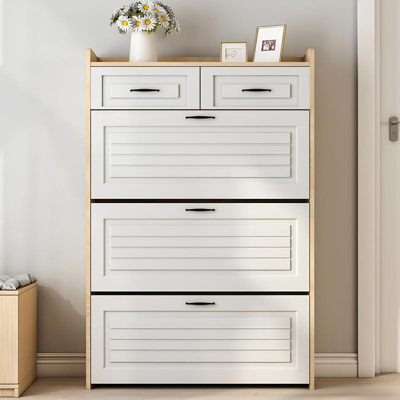 🔥 Meilleure Vente ! Armoire à Chaussures 3 Portes + 2 Tiroirs + Sac à Dos Offert 🎁