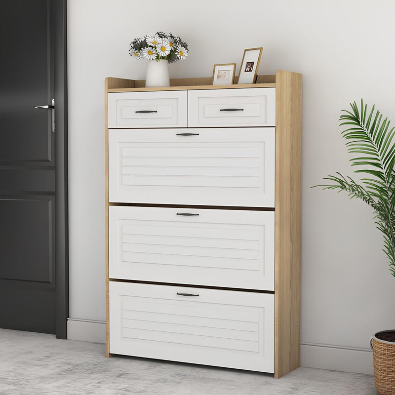 🔥 Meilleure Vente ! Armoire à Chaussures 3 Portes + 2 Tiroirs + Sac à Dos Offert 🎁