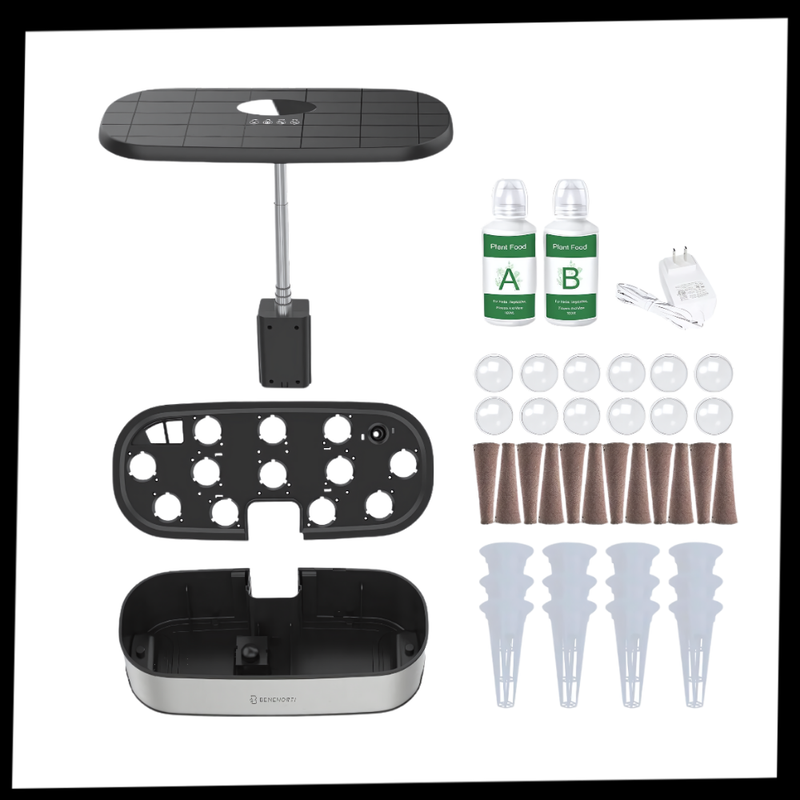 Jardin hydroponique avec 12 capsules de plantes