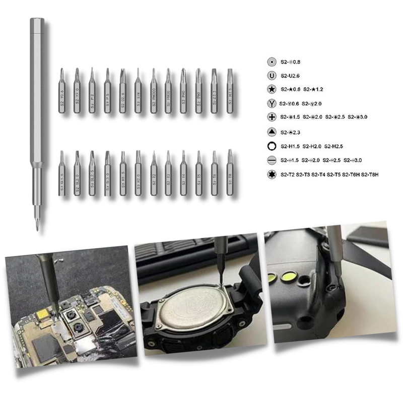 Jeu de tournevis de précision 24 en 1