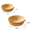 Pack de revêtements en papier jetables pour friteuse