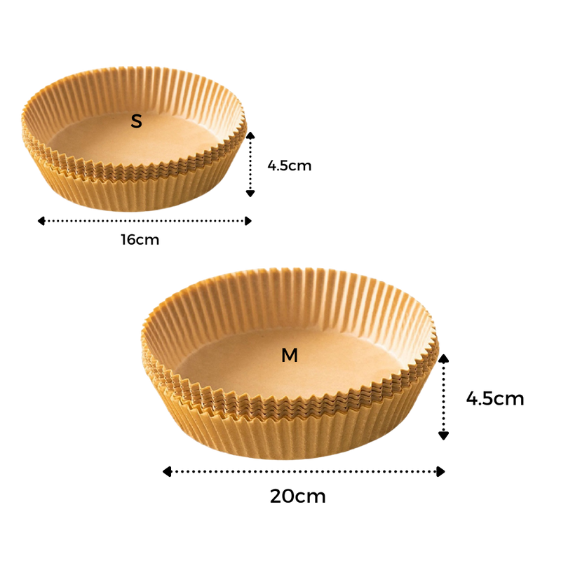 Pack de revêtements en papier jetables pour friteuse