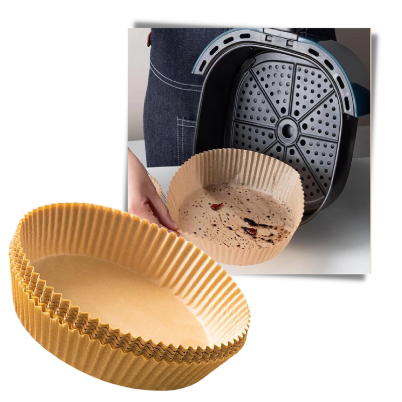 Pack de revêtements en papier jetables pour friteuse