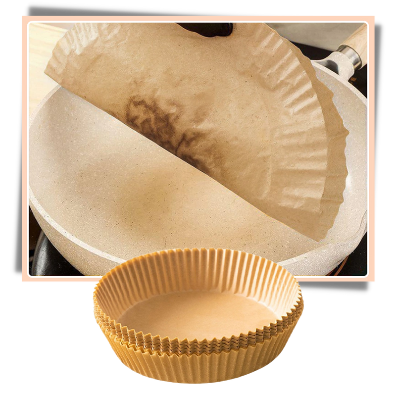 Pack de revêtements en papier jetables pour friteuse