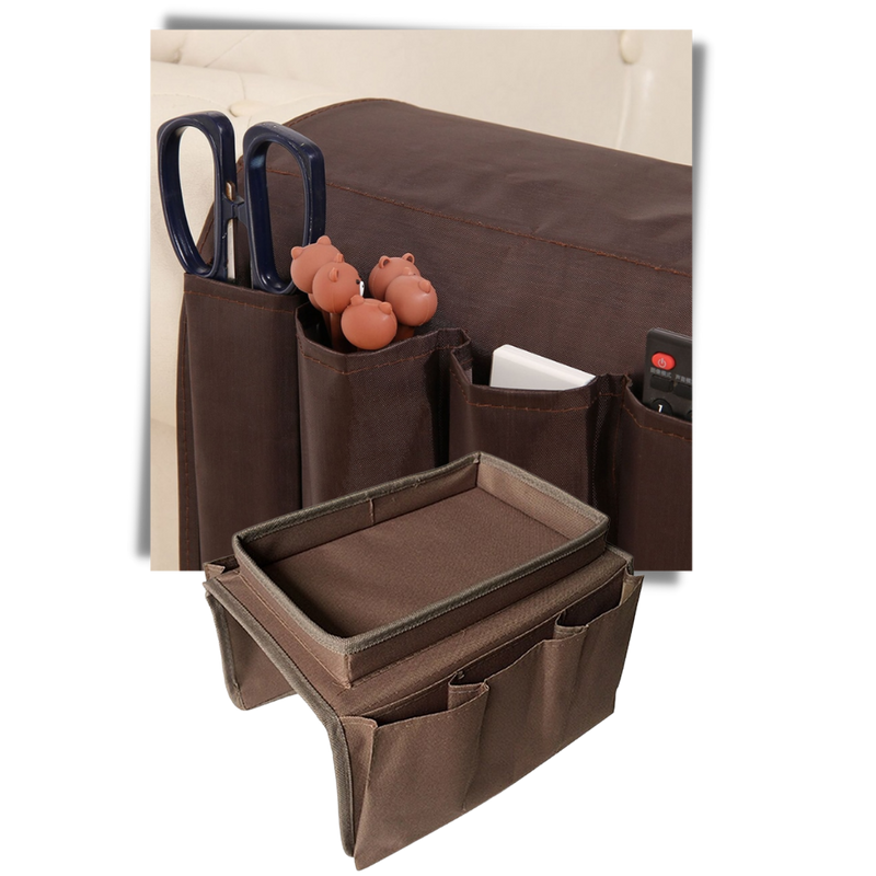 Sac de rangement pour accoudoir de canapé