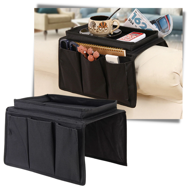 Sac de rangement pour accoudoir de canapé