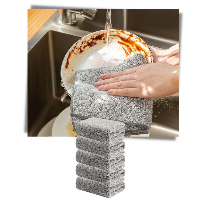 Pack de Chiffons en microfibre de bambou