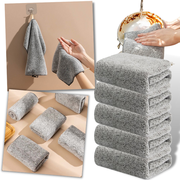 Pack de Chiffons en microfibre de bambou