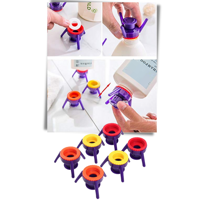 Lot de 6 bouchons supports de bouteille