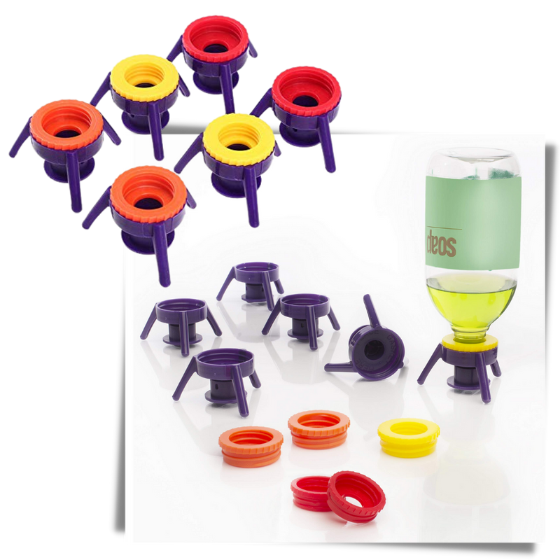 Lot de 6 bouchons supports de bouteille