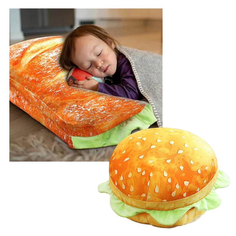 Coussin en forme de burger