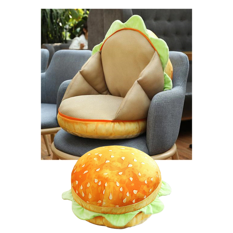 Coussin en forme de burger
