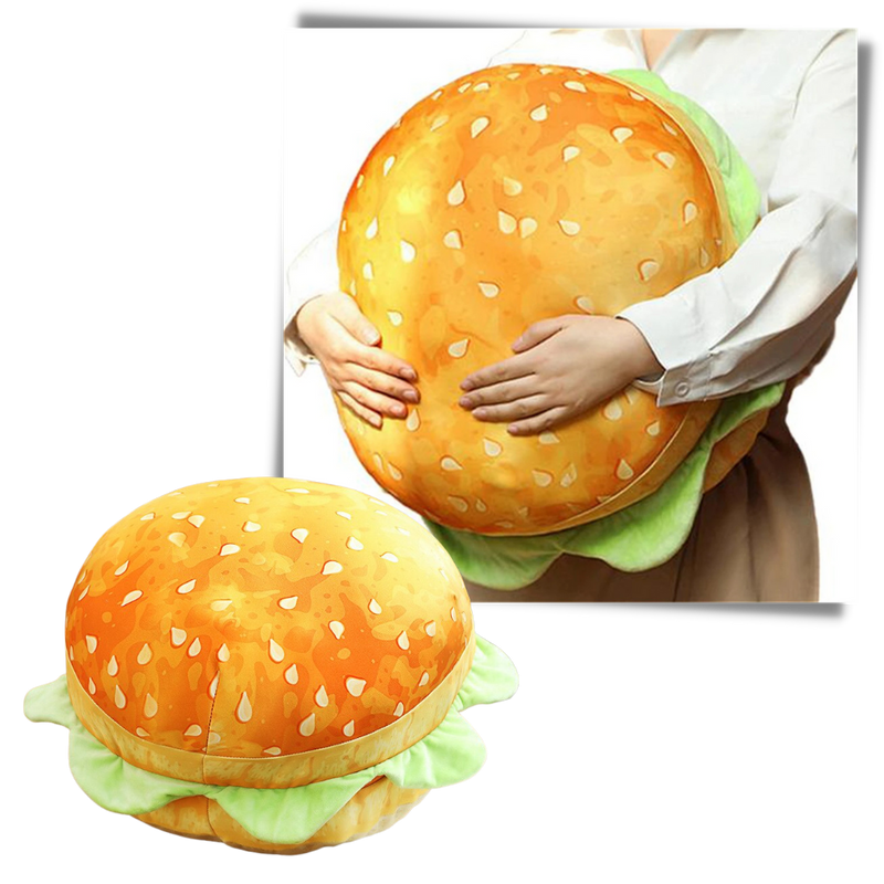 Coussin en forme de burger