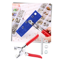 Pack de boutons de pression avec pince