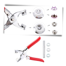 Pack de boutons de pression avec pince