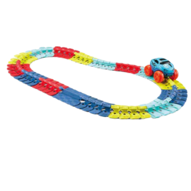 Circuit en Rails flexibles pour voitures