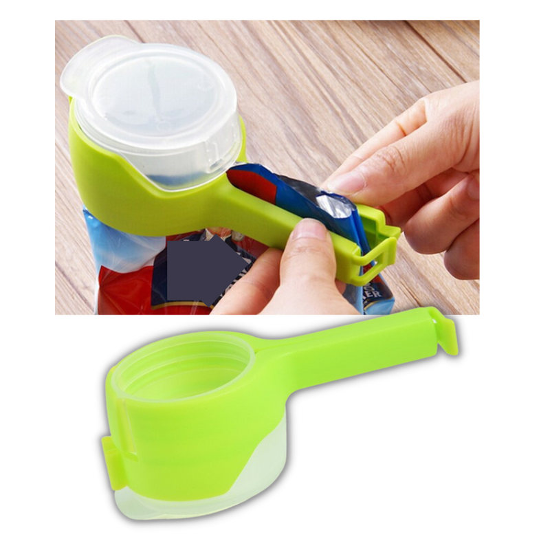 Clip pour sac alimentaire avec couvercle (2-pack)