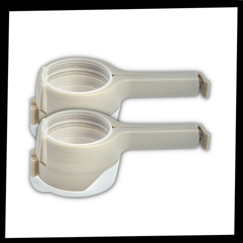 Clip pour sac alimentaire avec couvercle (2-pack)