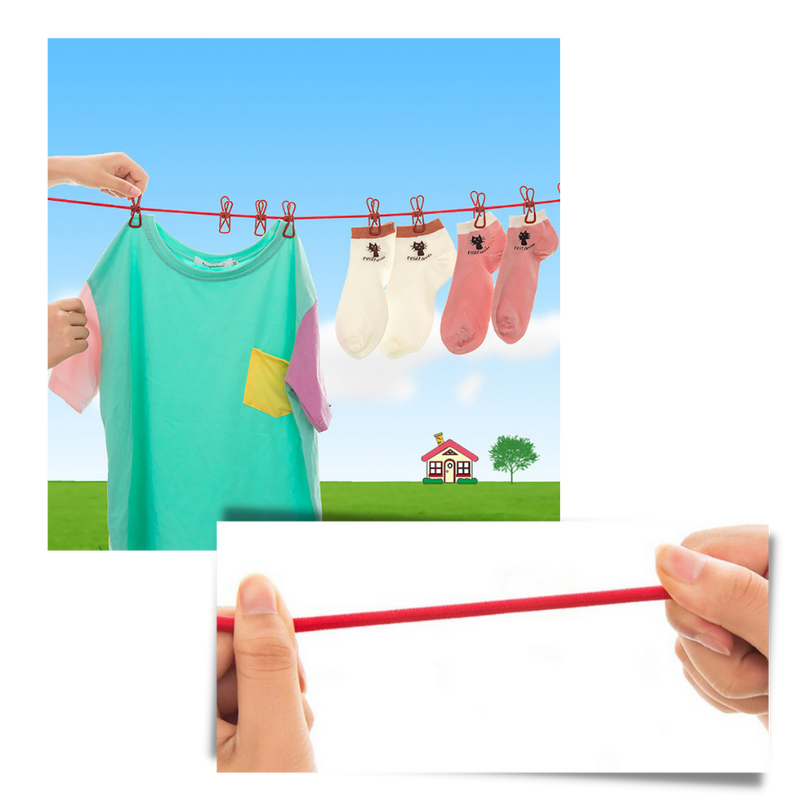 Corde à linge de camping extensible (4m)