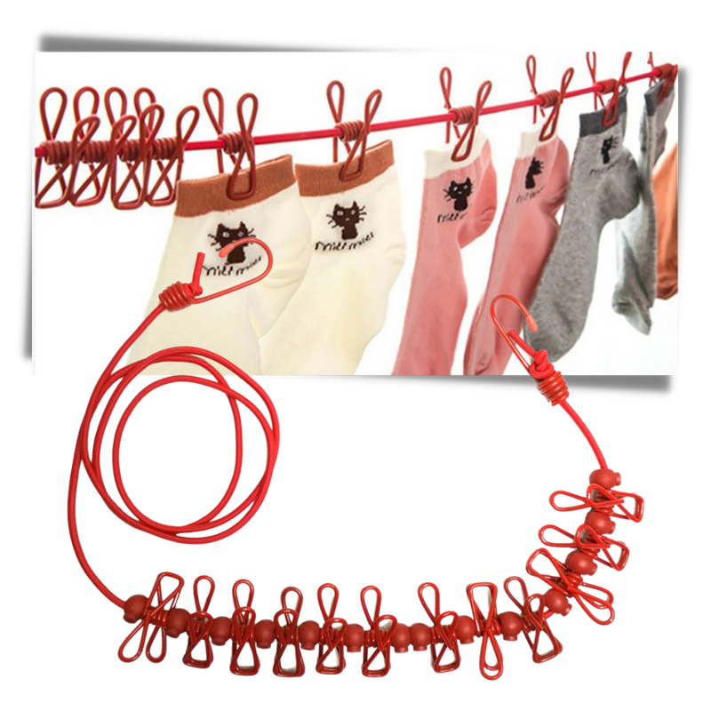 Corde à linge de camping extensible (4m)