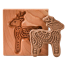 Moule à biscuits en bois