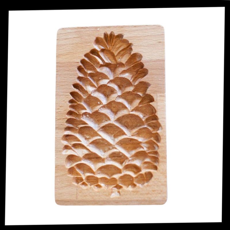 Moule à biscuits en bois