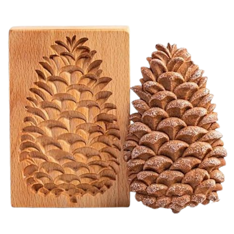 Moule à biscuits en bois