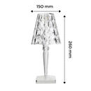 Lampe de bureau en cristal acrylique