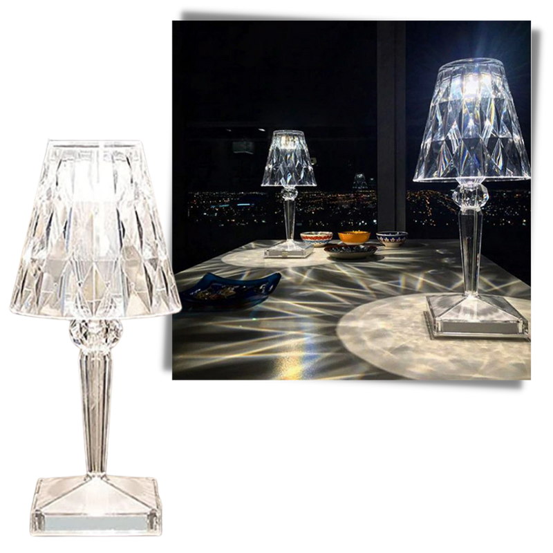 Lampe de bureau en cristal acrylique