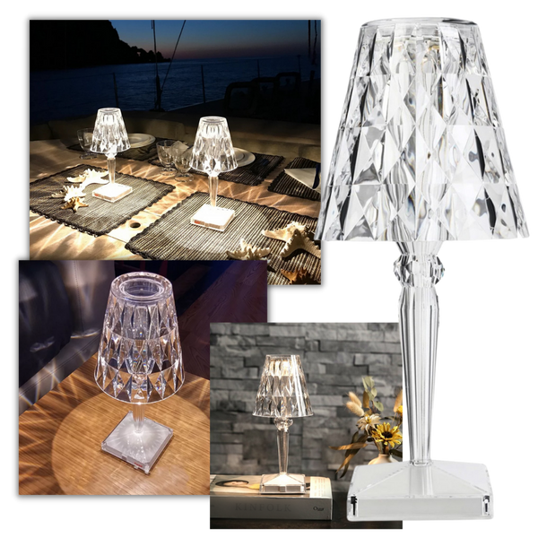 Lampe de bureau en cristal acrylique