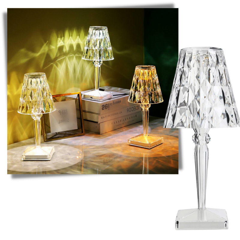 Lampe de bureau en cristal acrylique