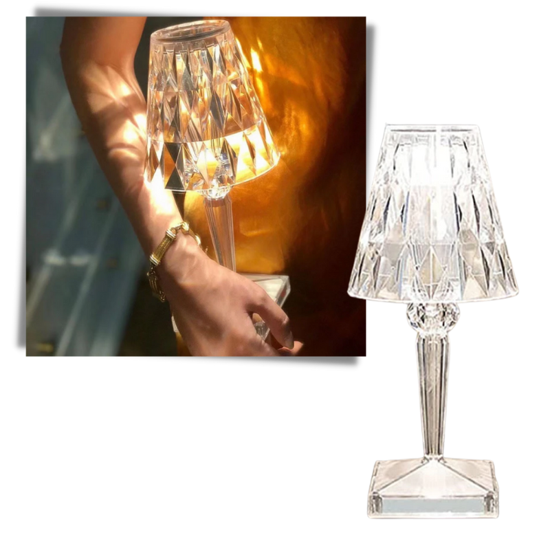 Lampe de bureau en cristal acrylique