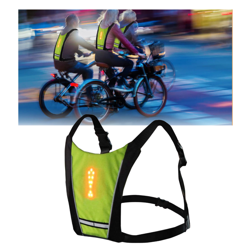 Gilet de cyclisme réfléchissant à LED