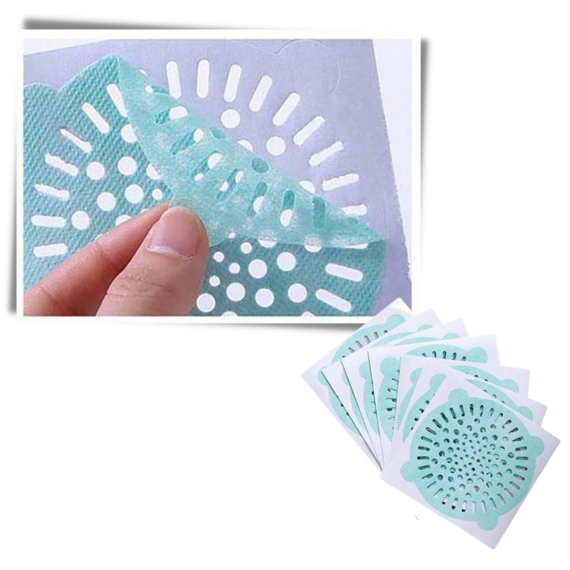 Lot de 10 filtres d'évacuation jetables adhésifs