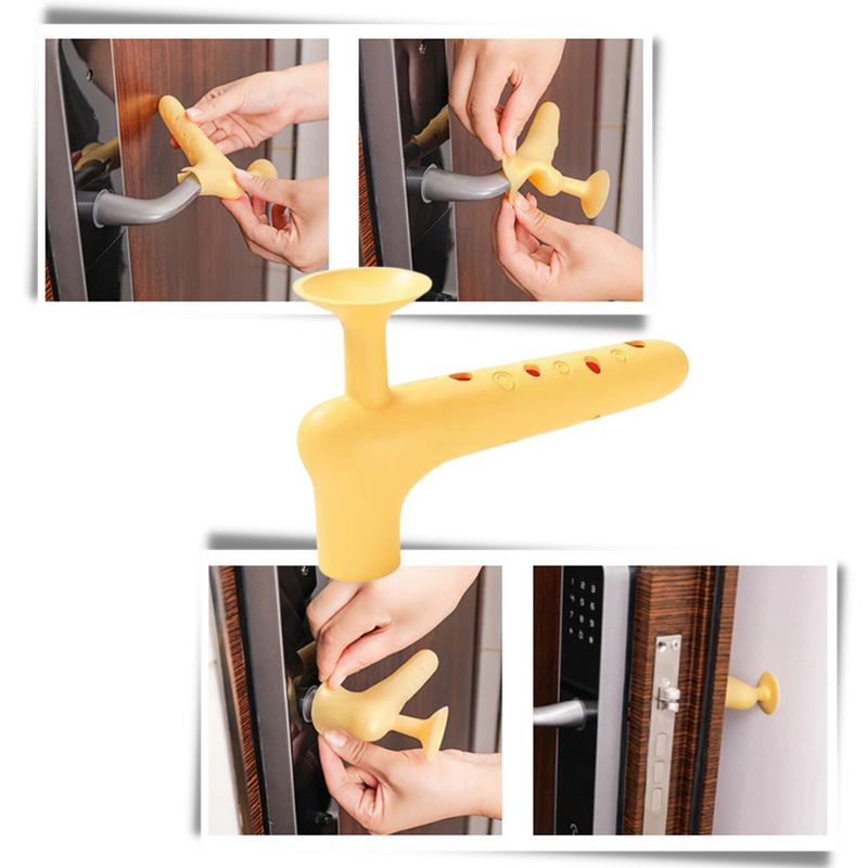 Lot de 2 housses de protection en silicone pour poignée de porte