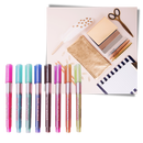 Lot de 8 marqueurs double  ligne