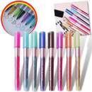 Lot de 8 marqueurs double  ligne