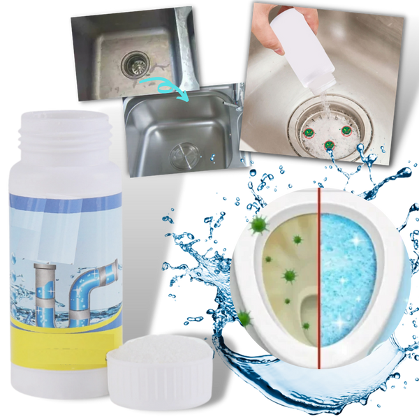 Poudre de nettoyage pour éviers et canalisations
