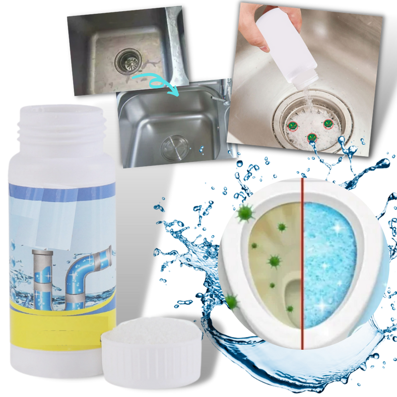 Poudre de nettoyage pour éviers et canalisations