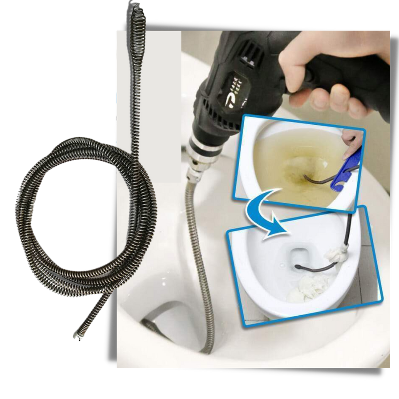 Nettoyeur de canalisations par perceuse électrique