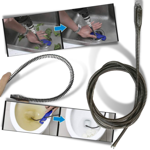 Nettoyeur de canalisations par perceuse électrique