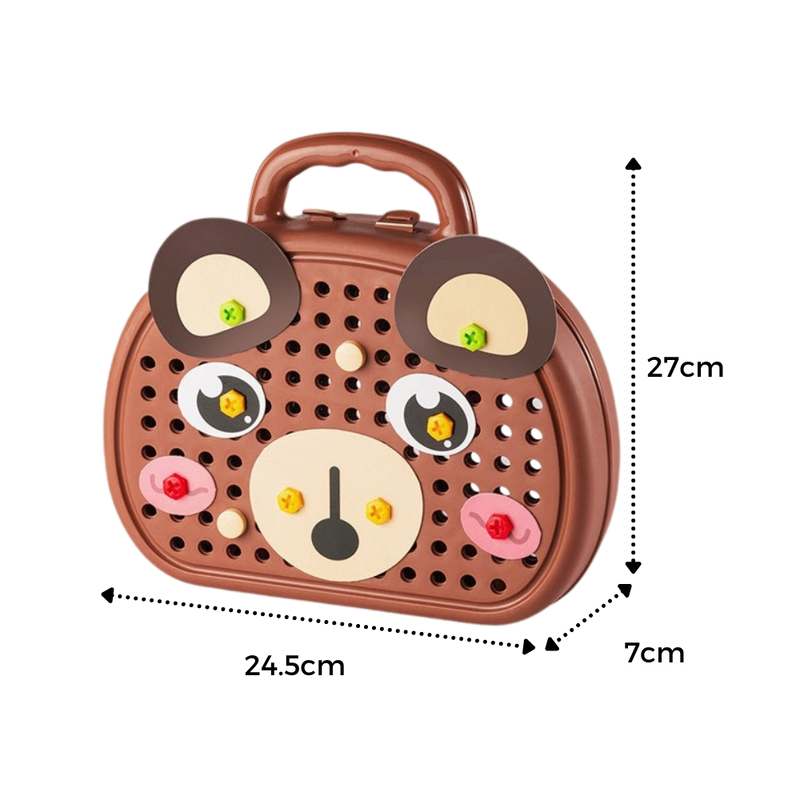 Jeu de puzzle éducatif avec kit de perçage