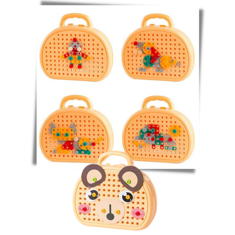 Jeu de puzzle éducatif avec kit de perçage