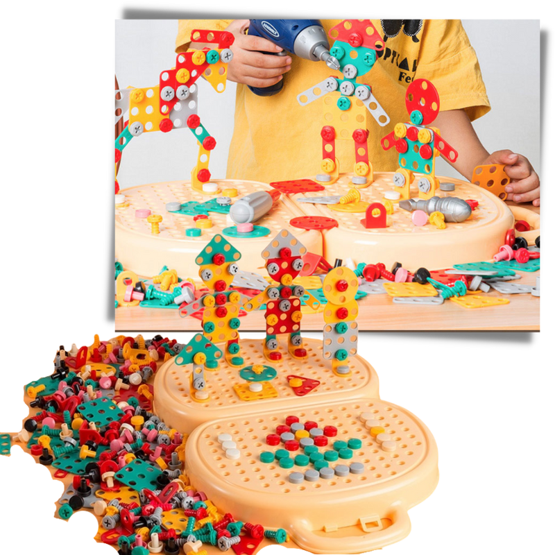 Jeu de puzzle éducatif avec kit de perçage