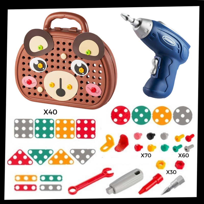 Jeu de puzzle éducatif avec kit de perçage
