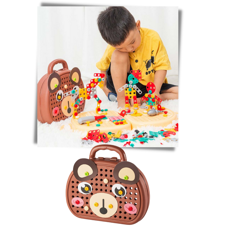 Jeu de puzzle éducatif avec kit de perçage