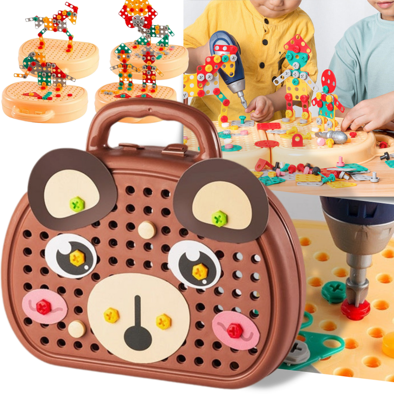 Jeu de puzzle éducatif avec kit de perçage