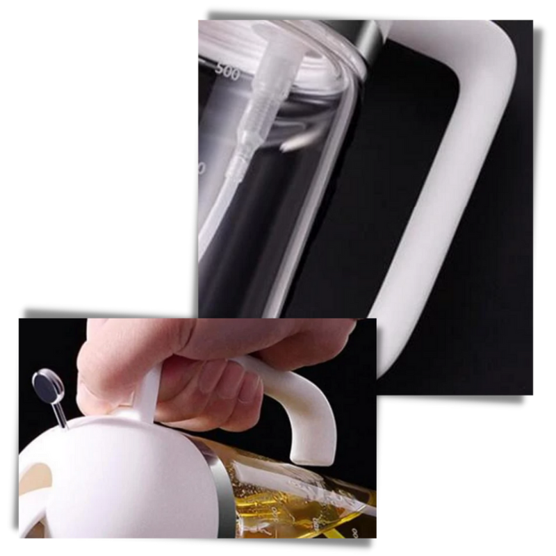 Bouteille distributeur d'huile à vaporisation et à versement