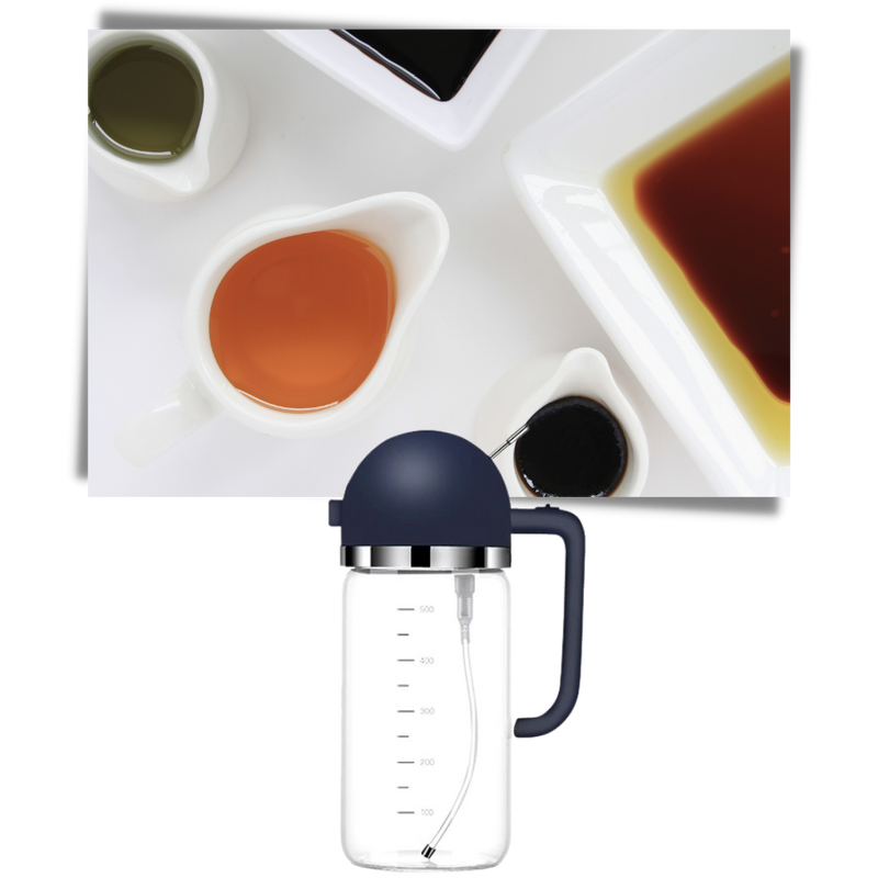 Bouteille distributeur d'huile à vaporisation et à versement