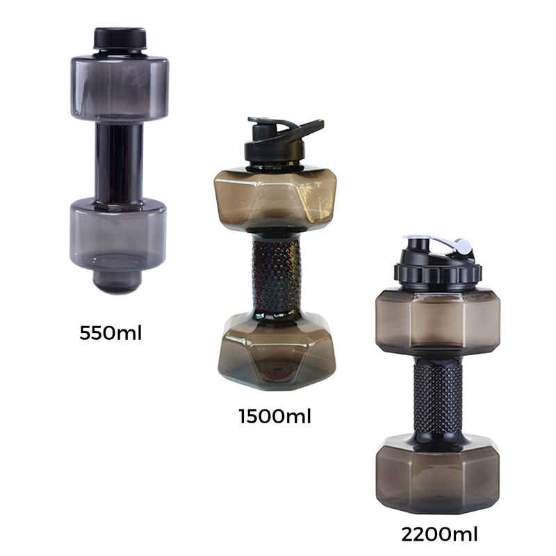 Bouteille d'eau haltère